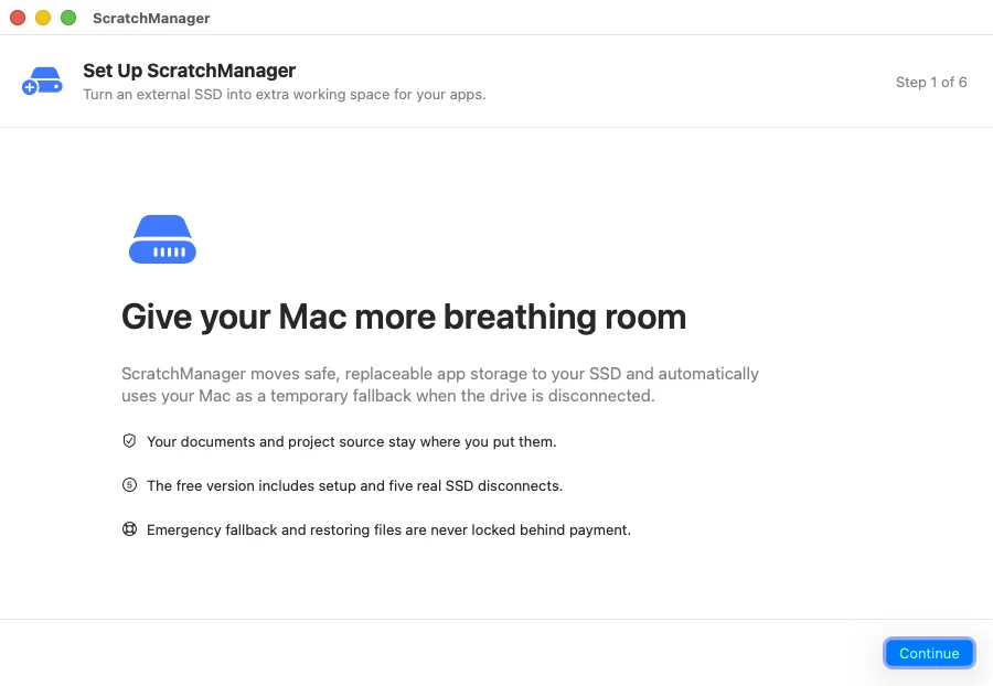 Setup step one: give your Mac more breathing room